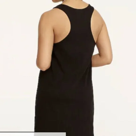 J. Crew Swingy Mini Tank Dress Black Size XS NWT - Picture 2 of 3